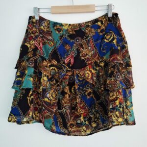 Korte IKKS rok met ruches in luxe print – nieuw met kaartjes, verkrijgbaar bij Loveforstyle.nl